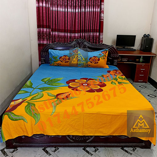 Luxury Panel Bed sheet With Two Matching Pillow Covers